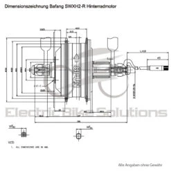Bafang SWXH2-R Hinterradmotor 36V 250W -Abus Verkäufe Bafang SWXH2 R Hinterradmotor 36V 250W mobf21 r F06