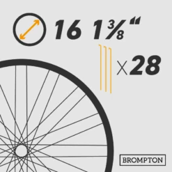 Felge (Brompton) 16 1 3/8 Zoll Für 28 Speichen -Abus Verkäufe Felge 16 1 38er 28x 1280x1280