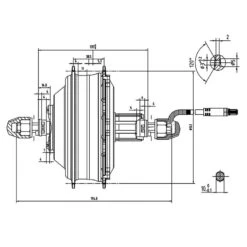 EBS V2 SGI-G Hinterradmotor 36V 250W -Abus Verkäufe SGI G Hinterradmotor Dimensionszeichnung mosy01 r 01b F01 1280x1280